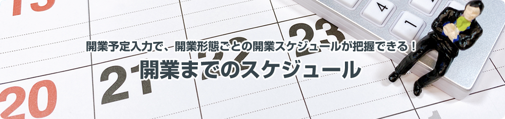 クリニック開業までのスケジュール