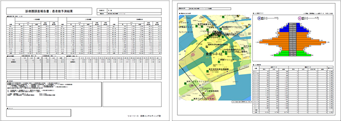 診療圏調査（詳細版） 画面イメージ